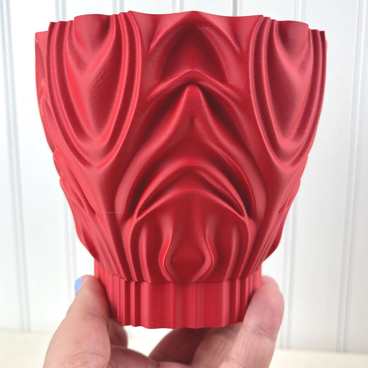 Corru Planter Pot, Indoor Flower Pot, Tabletop Planter