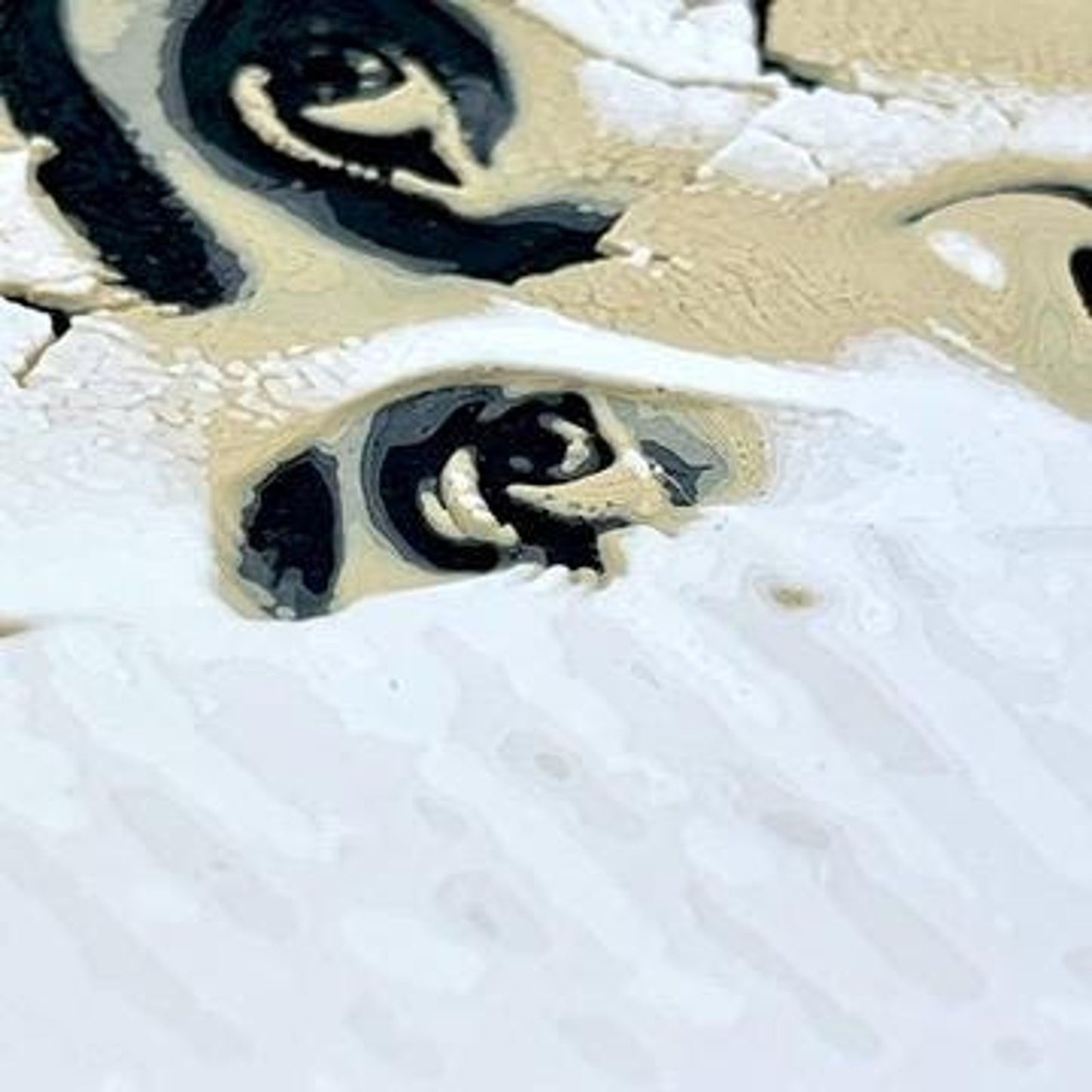 Woman in the Wall, Cracked Face Wall Art, Surreal Portrait Wall Decor, Emotional Expressionist Artwork