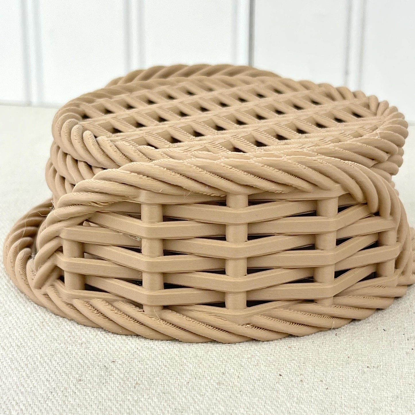 Woven Coaster Set, Modern Coasters with Holder, Set of 6