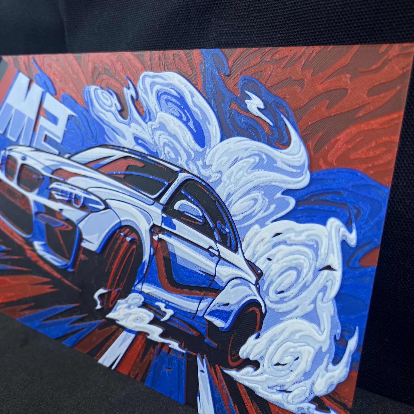BMW M2 Wall Art, Car Art, Hueforge Art Print, Wall Art, Textured Art