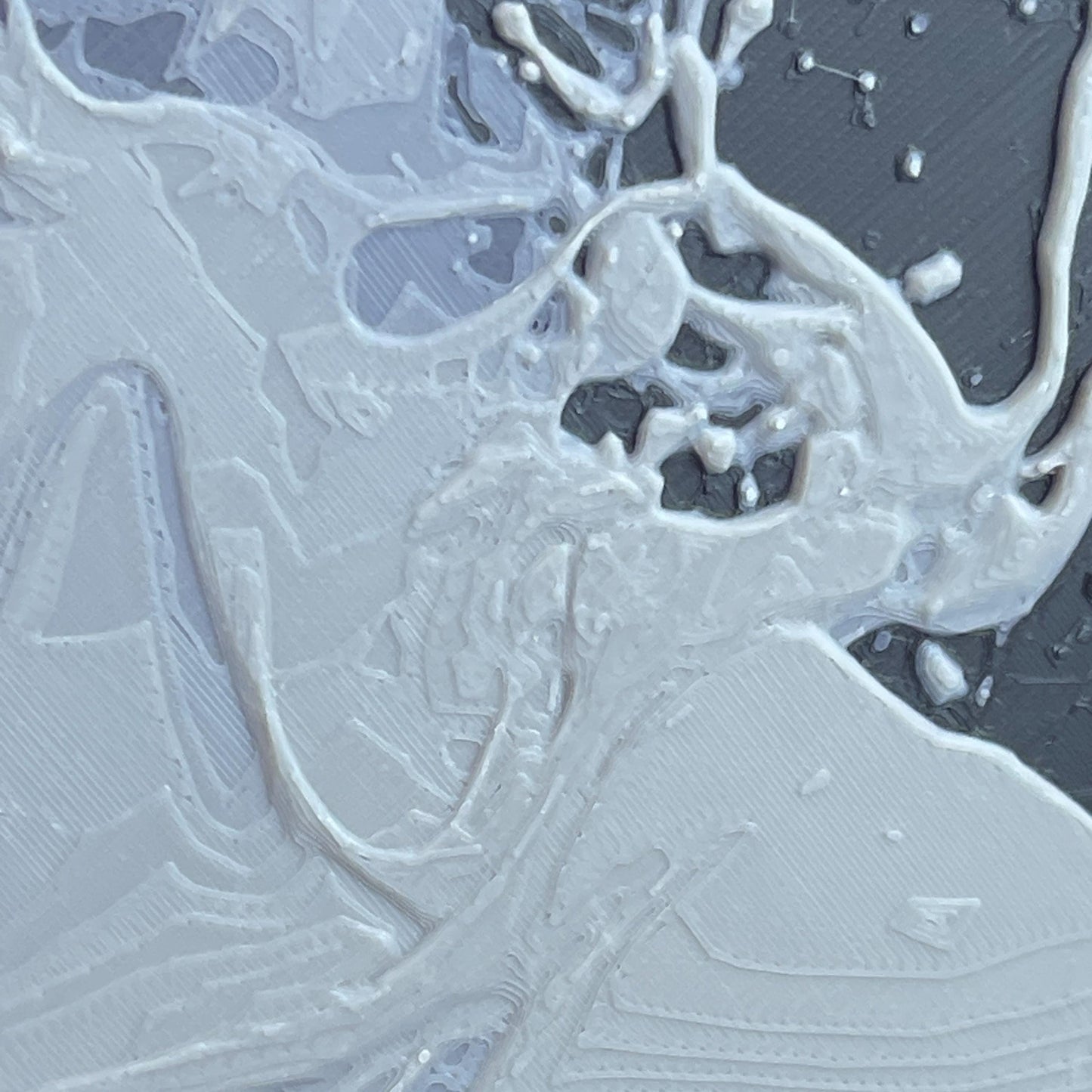 Woman Face Wall Art, Liquid Face Art, Abstract Woman Face