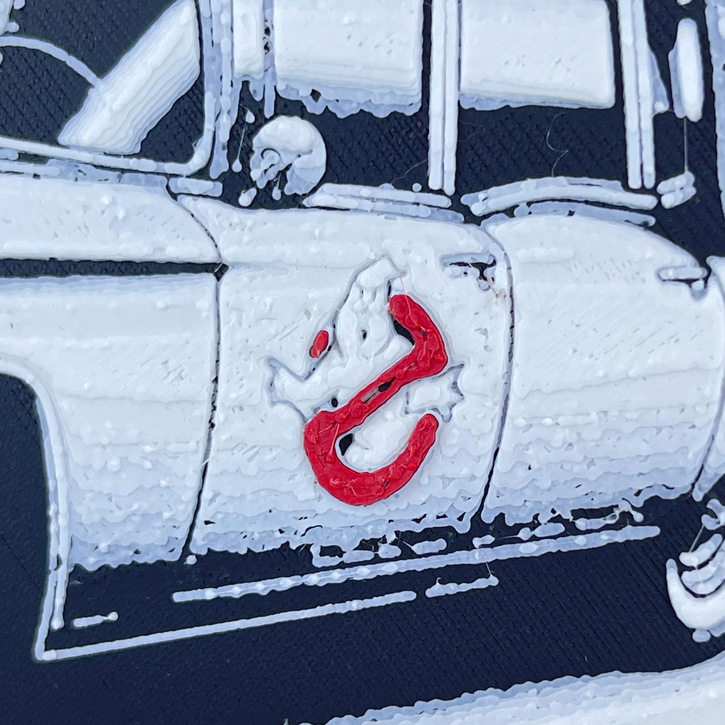Ecto-1 Wall Art, Ghostbusters Ectomobile Art, 3D Printed Wall Art, Hueforge Art Print, Textured Art