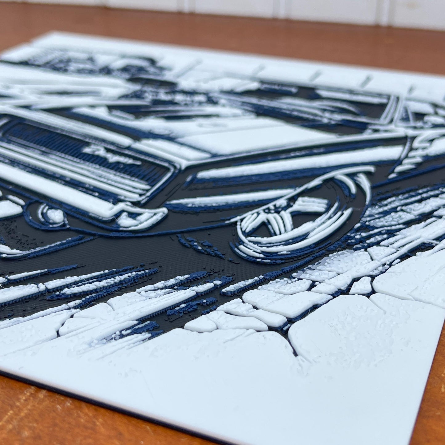 Dodge Charger Wall Art, Wall Art, Hueforge Art Print, Textured Art