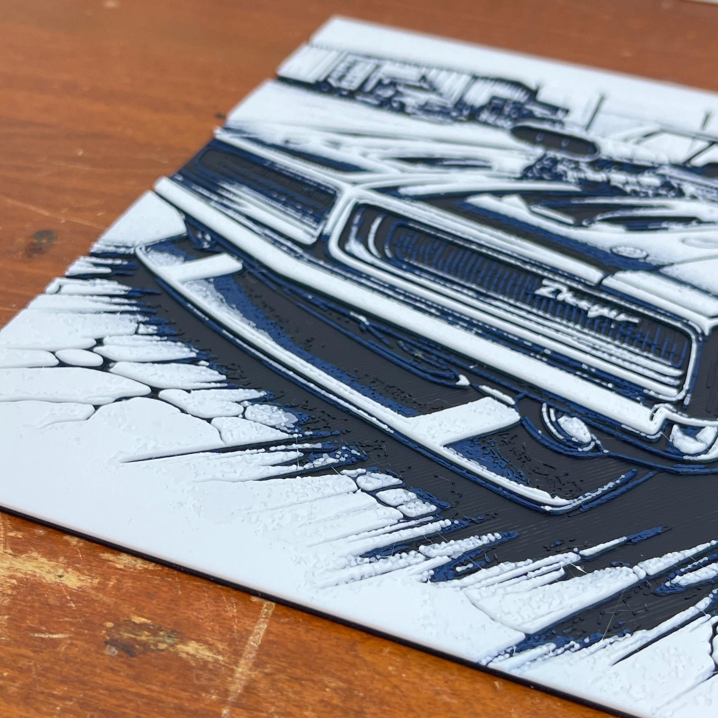 Dodge Charger Wall Art, Wall Art, Hueforge Art Print, Textured Art