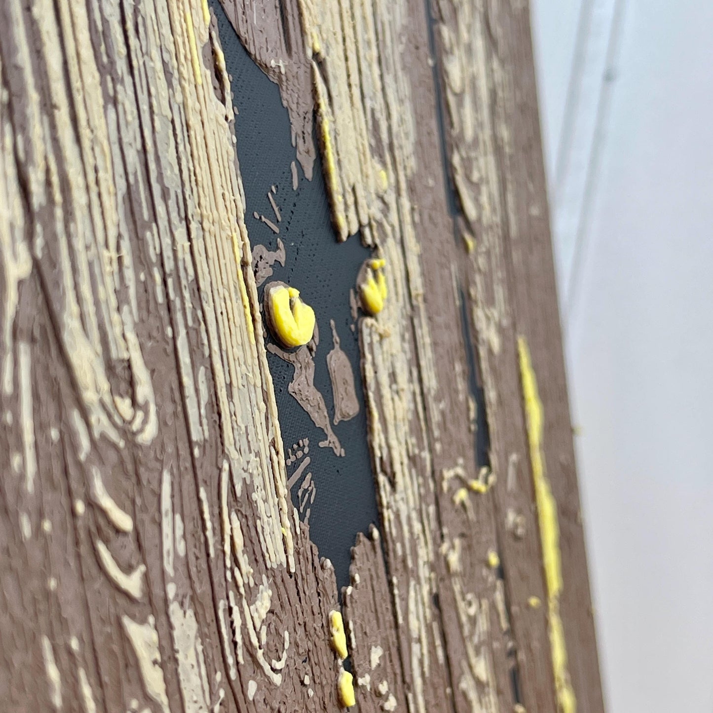 Cat Behind the Fence Wall Art, Art, Cat Peeking Through Fence, Black Cat, Hueforge