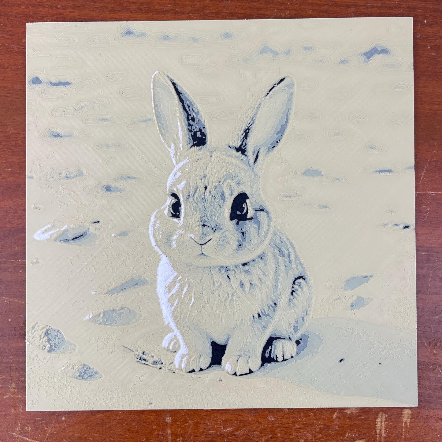 Bunny Wall Art, Bunny on the Beach Wall Art, Rabbit Wall Art