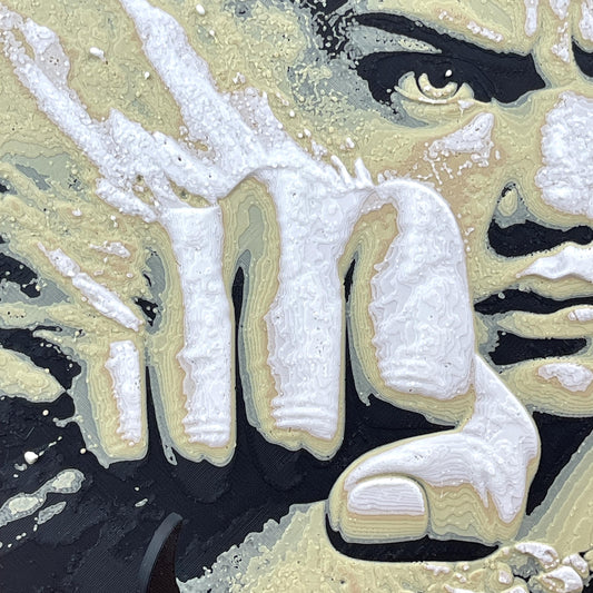 Angry Woman Face Breaking Wall Art, Woman Fist Wall Art, Powerful Woman