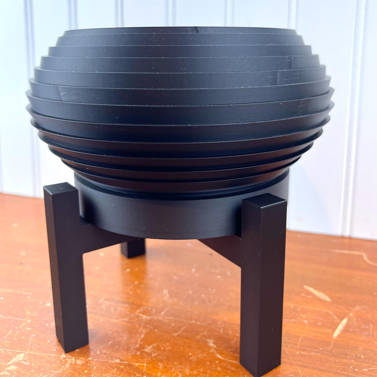 Frons Planter Pot, Indoor Flower Pot with Tray and Stand