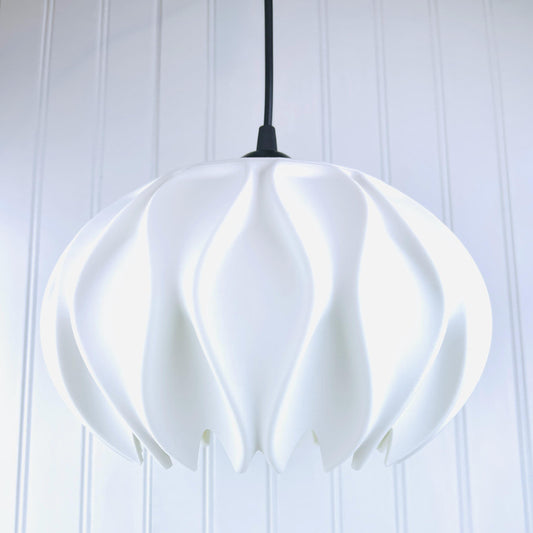 Abyssal Pendant Lamp, Sculptural Light, Petal Shape Pendant Light