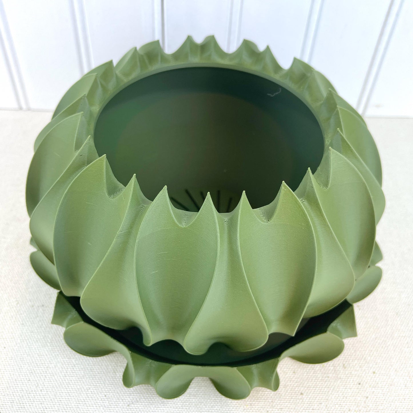 Abyssal Planter Pot, Flower Pot, Cactus-Inspired Planter with Drainage Tray