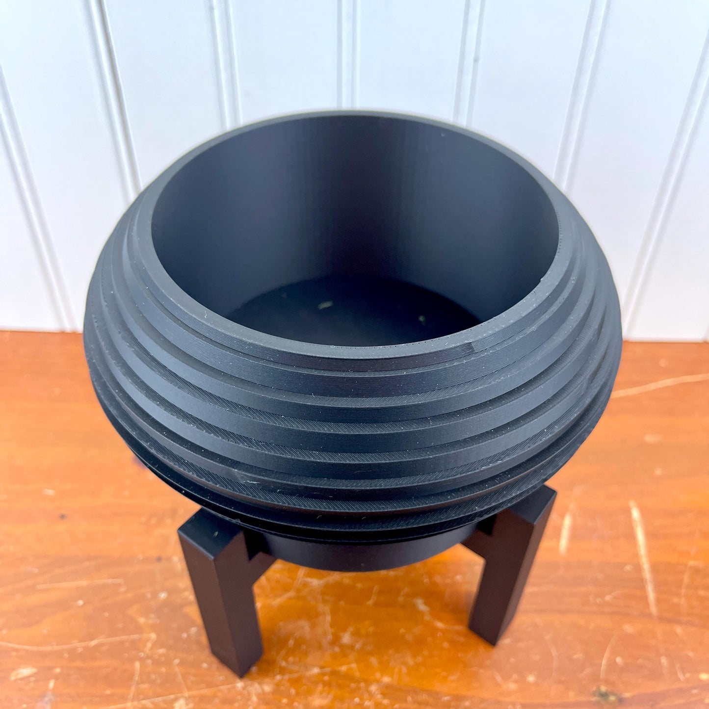 Frons Planter Pot, Indoor Flower Pot with Tray and Stand