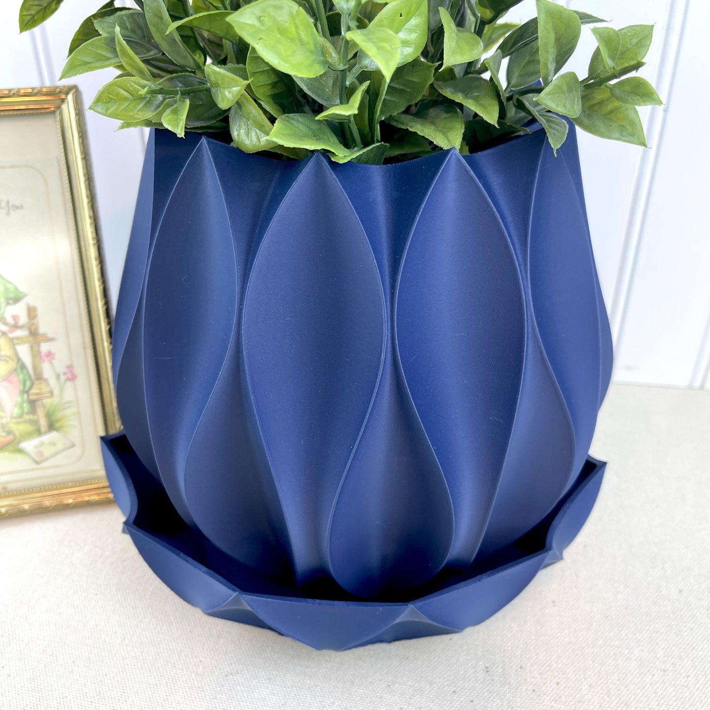 Cactus-Inspired Planter with Drainage Tray, Abyssal Planter Pot 02
