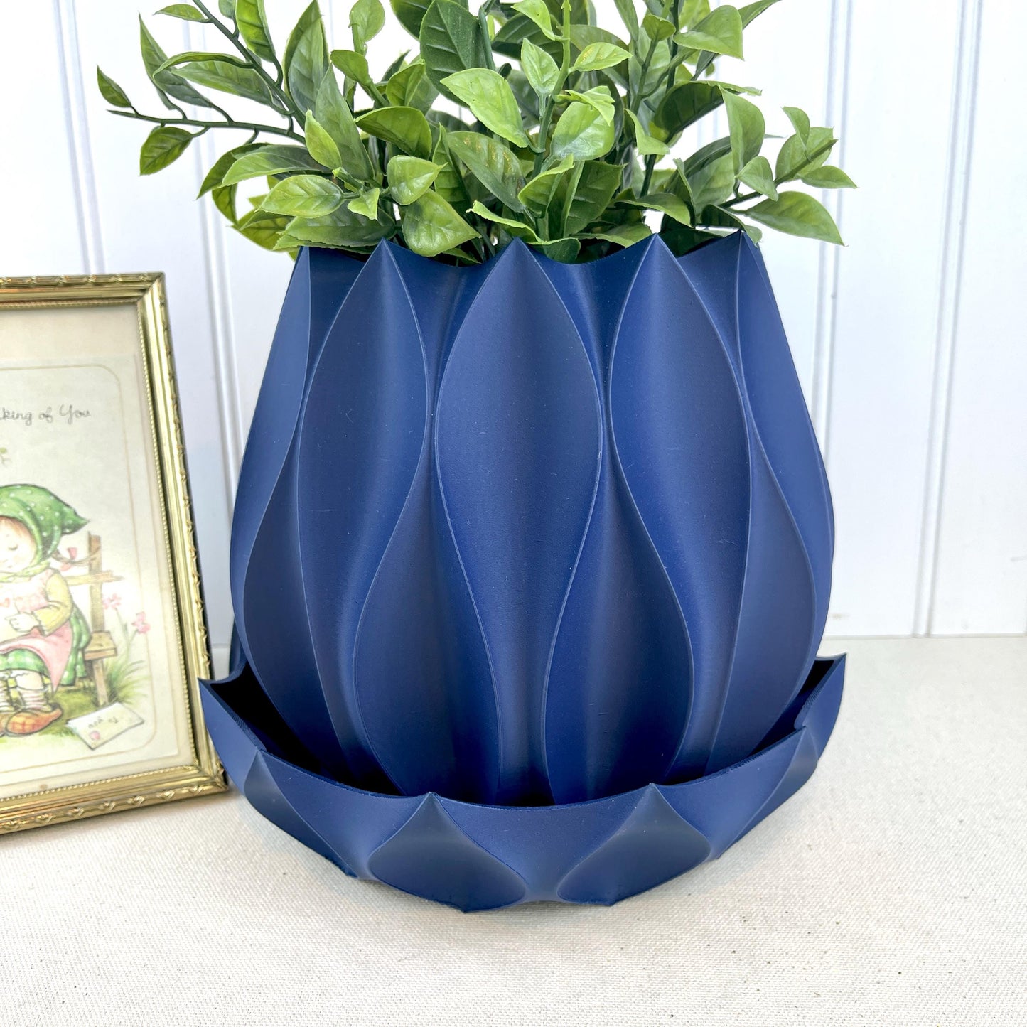 Cactus-Inspired Planter with Drainage Tray, Abyssal Planter Pot 02