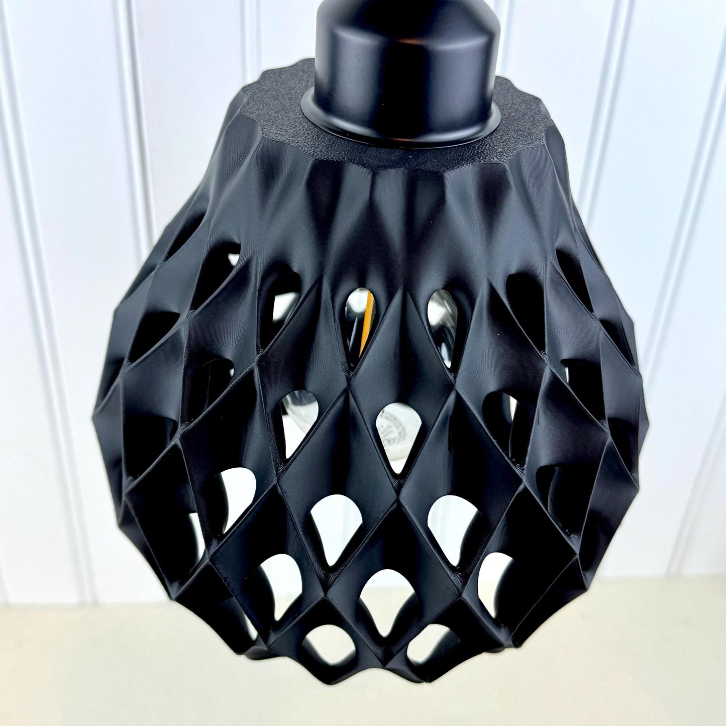 Cone Pendant Lamp, Geometric Hanging Lamp, Modern Statement Lighting