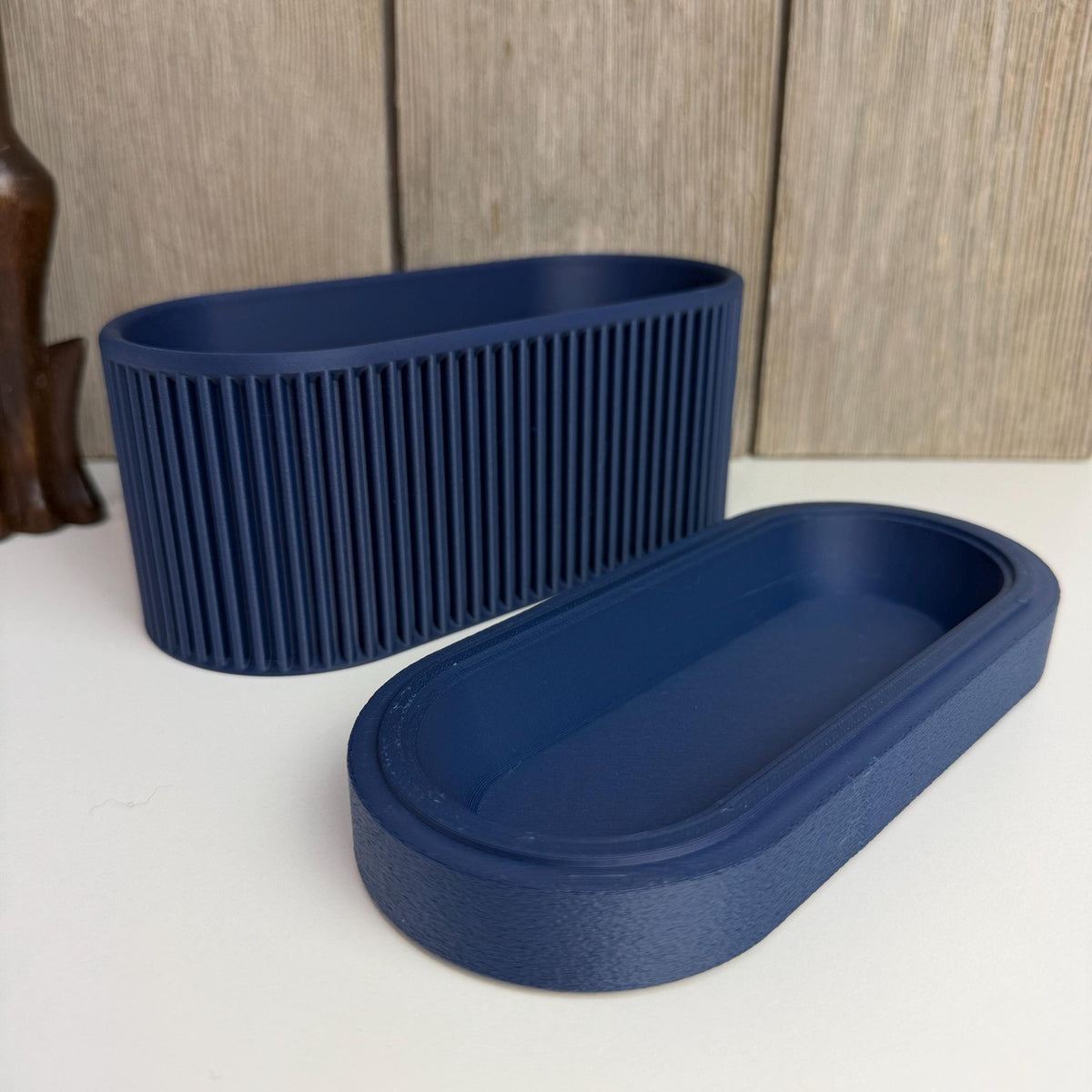 Nisa Planter Large, Indoor Flower Pot, Tabletop Planter, Ribbed Design, Minimalist Style