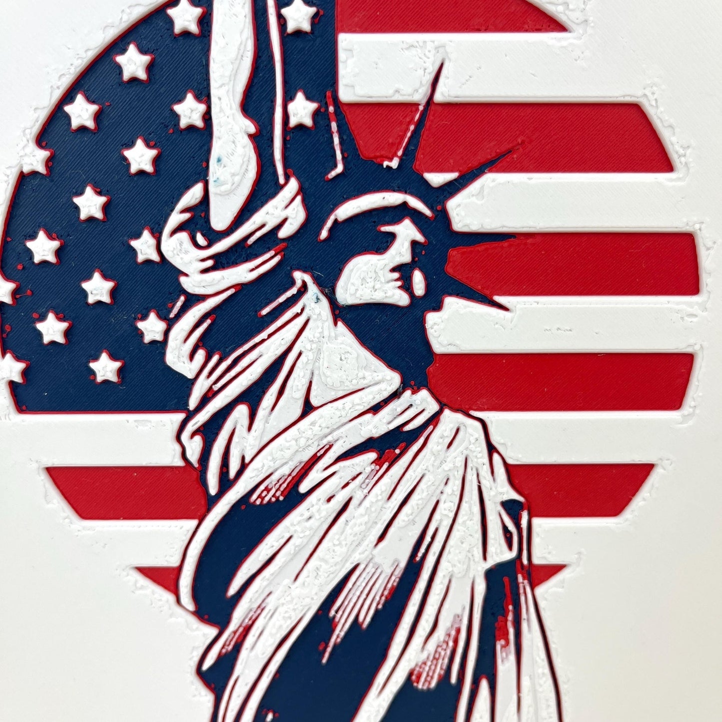 Statue of Liberty Wall Art, Lady Liberty, Patriotic Home Decor, American Flag Art, Independence Day Decor, 4th of July