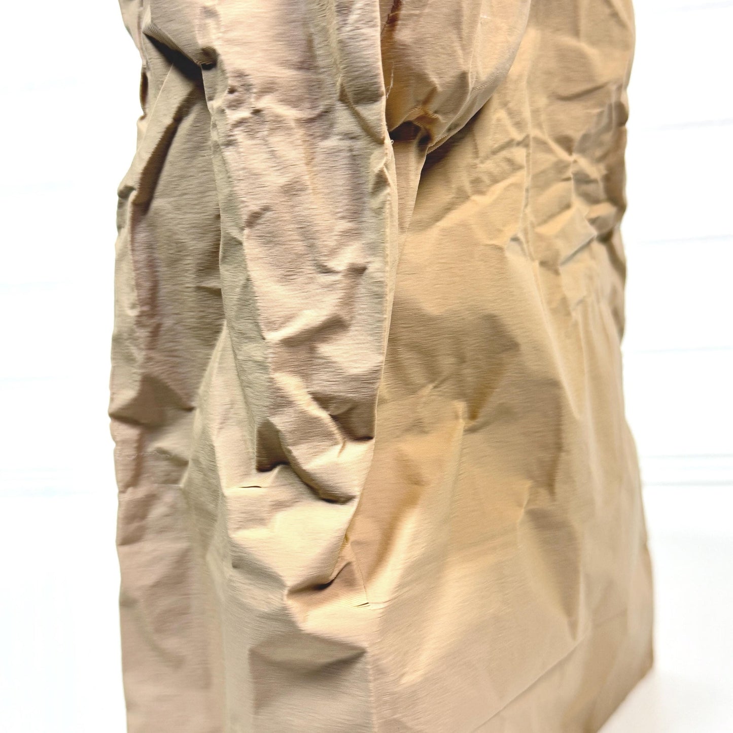Kraftique Large - Paper Reborn, Unique Vase, Crumpled Brown Bag Design, Desktop Trash Bin