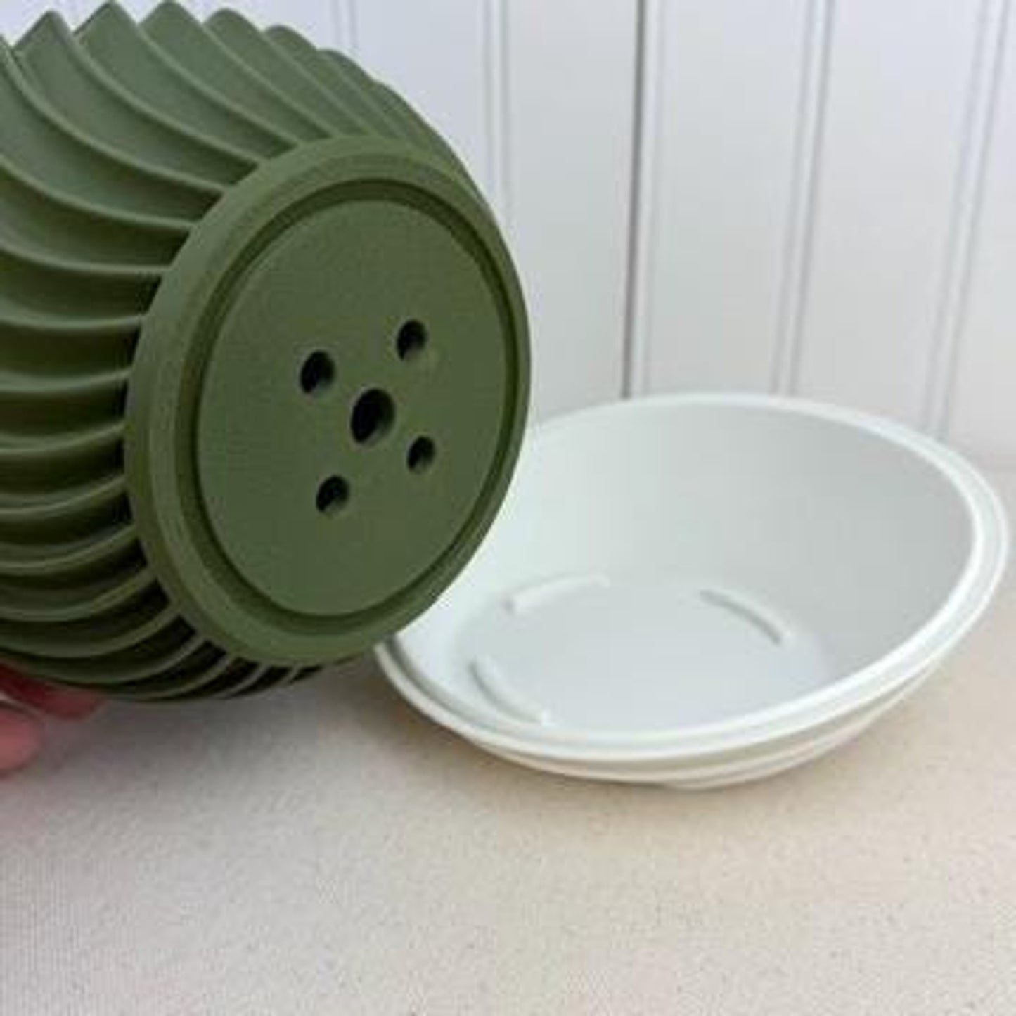 The Sonar Planter, Indoor Flower Pot, Tabletop Planter, Swirl Pattern