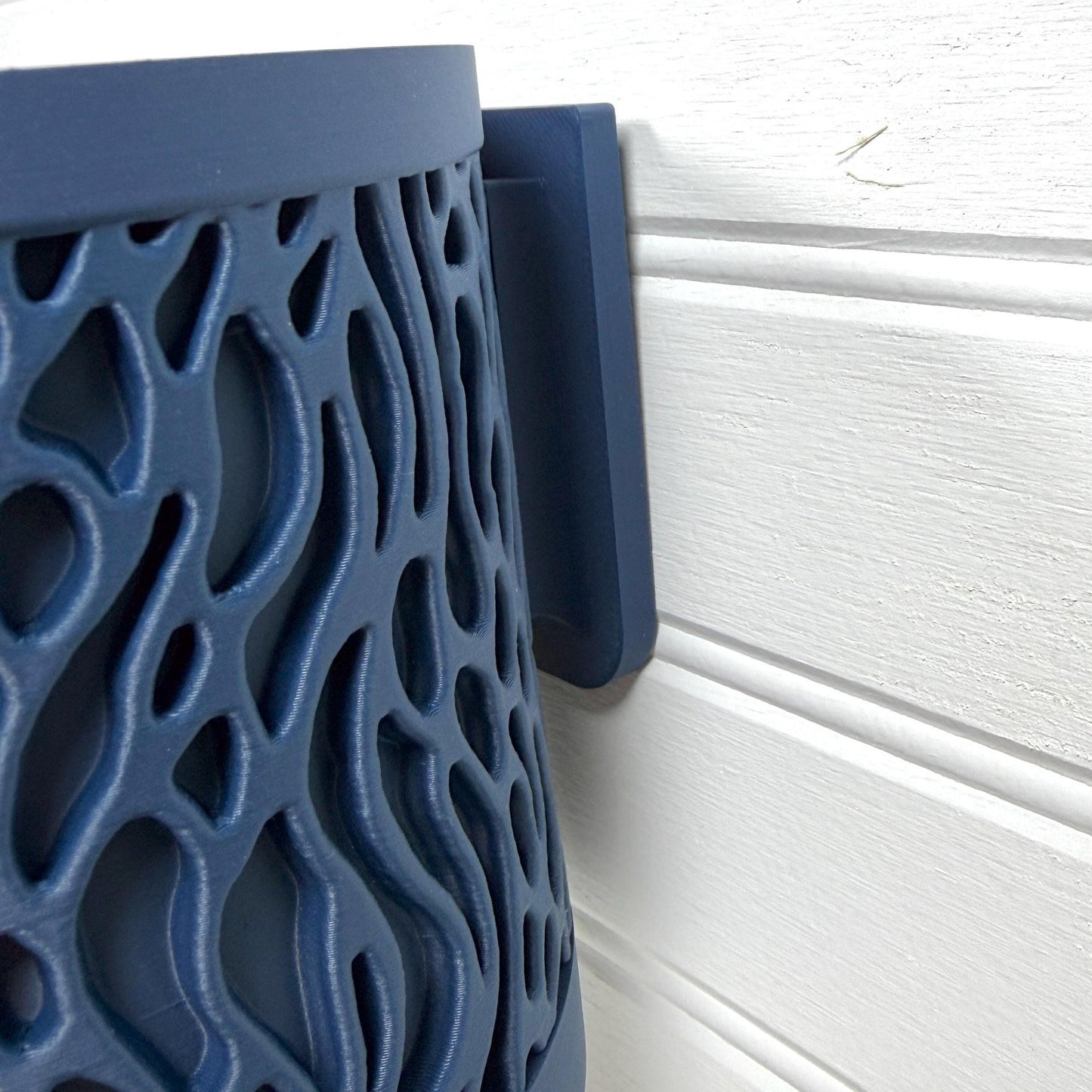 Grove Wall Hanging Planter, Indoor Plant Pot, Screw On Drip Tray, Geometric Design