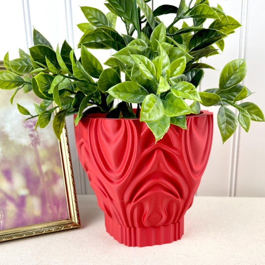 Corru Planter Pot, Indoor Flower Pot, Tabletop Planter