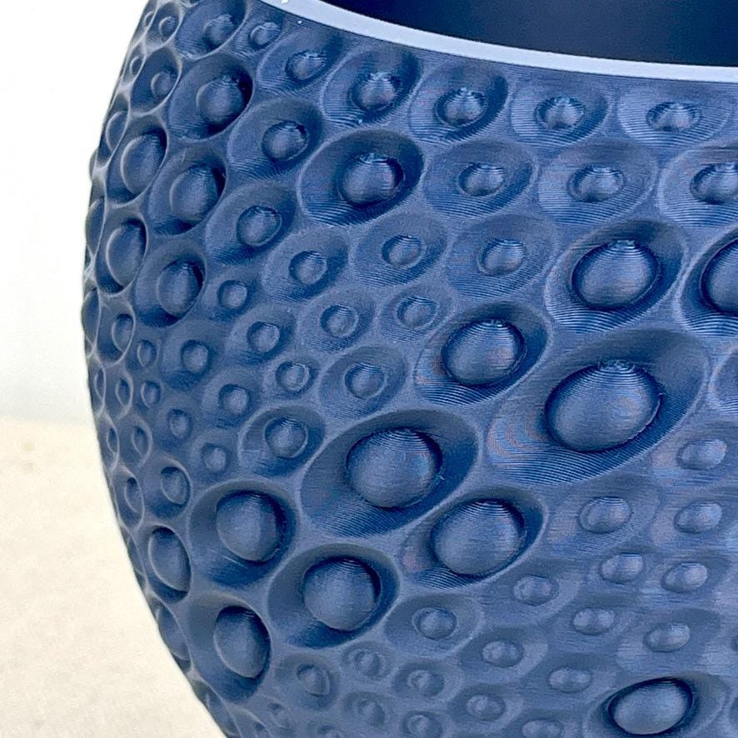 Pearl Planter Pot: Modern Geometric Planter, Indoor Flower Pot, Tabletop Planter, Moon Crater Inspired
