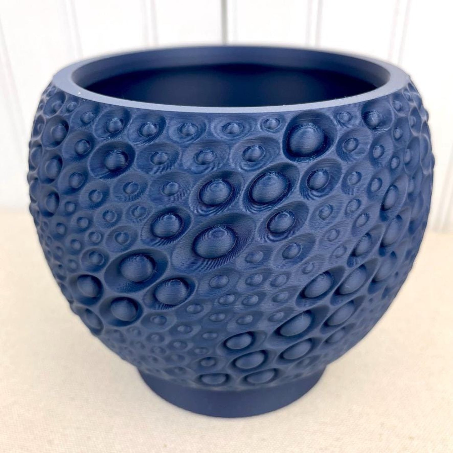 Pearl Planter Pot: Modern Geometric Planter, Indoor Flower Pot, Tabletop Planter, Moon Crater Inspired
