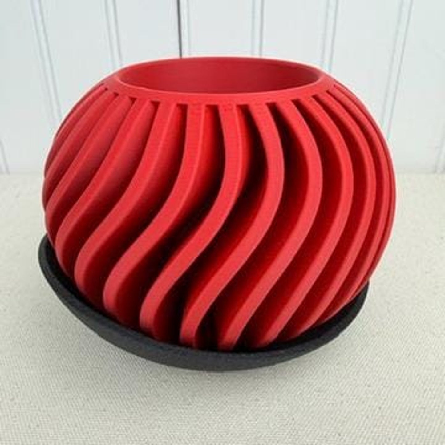 The Surge Planter, Indoor Flower Pot, Tabletop Planter, Wave Pattern