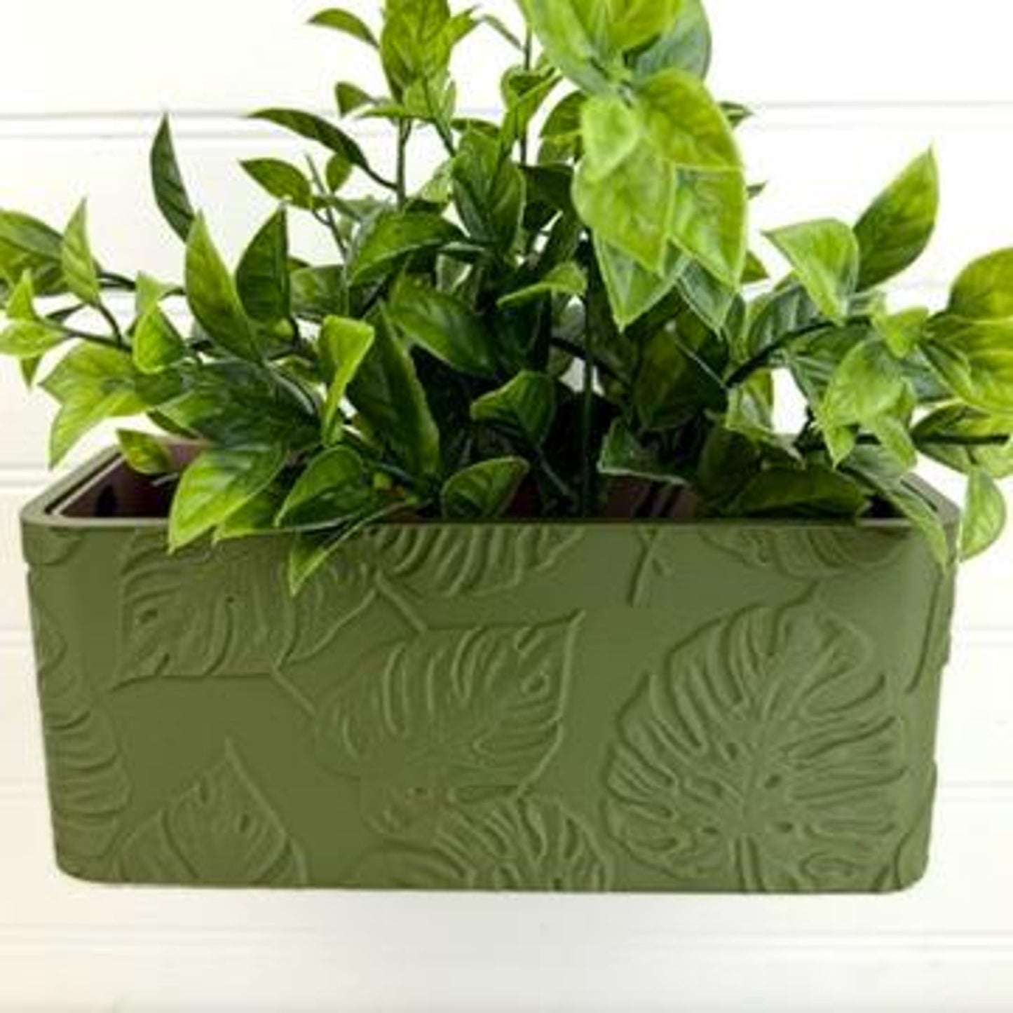 Monstera Wall Planter, Indoor Hanging Plant Pot, Monstera Leaf Design