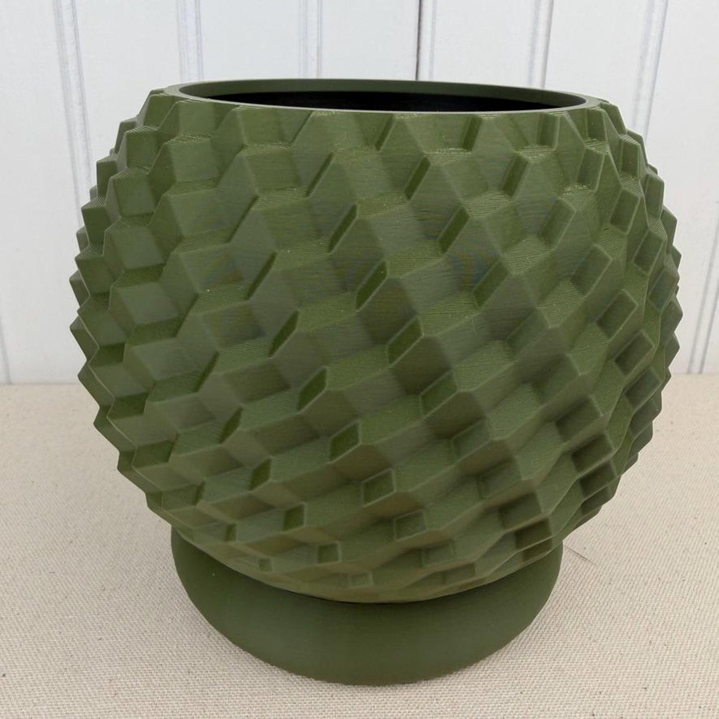 The Cobble Planter, Indoor Flower Pot, Tabletop Planter, Geometric Pattern