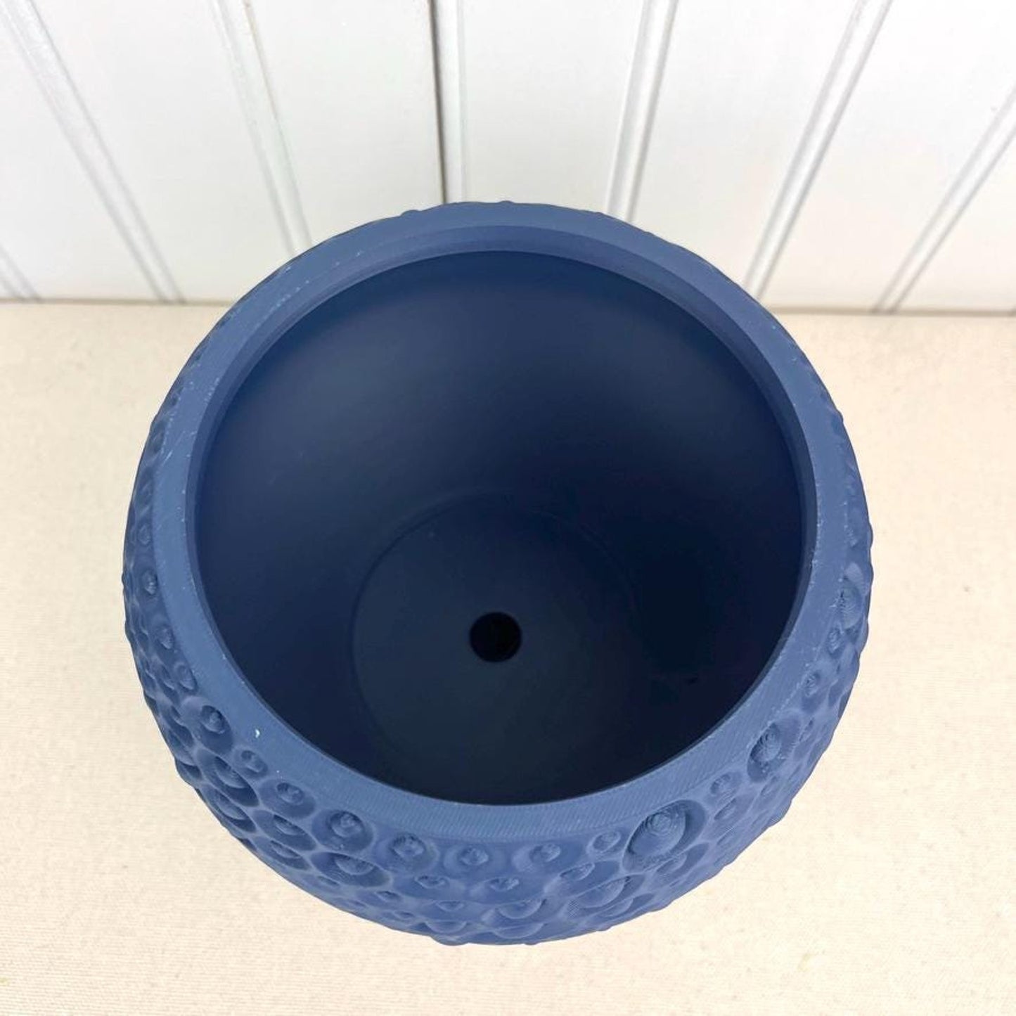 Pearl Planter Pot: Modern Geometric Planter, Indoor Flower Pot, Tabletop Planter, Moon Crater Inspired