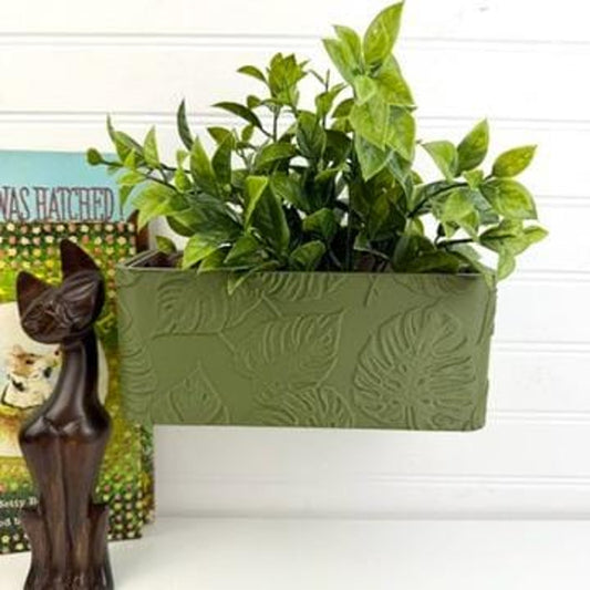 Monstera Wall Planter, Indoor Hanging Plant Pot, Monstera Leaf Design