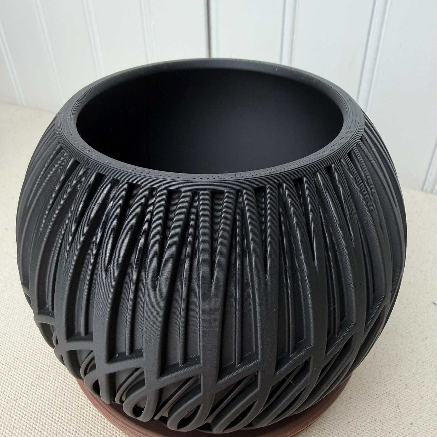 The Lumen Planter, Indoor Flower Pot, Tabletop Planter, Raised Pattern