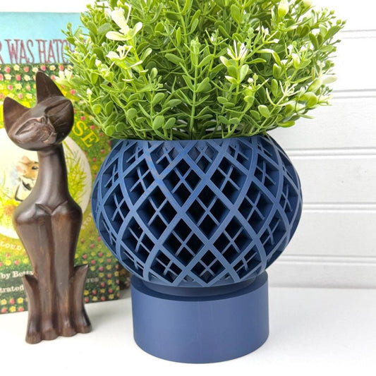 Planter Pot 004, Indoor Plant Pot, Tabletop Planter, Hourglass Inspired
