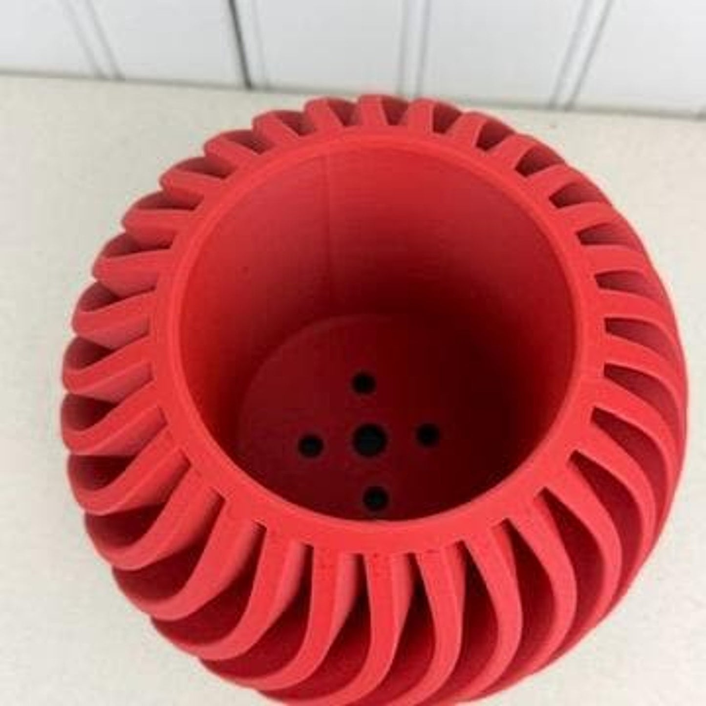 The Surge Planter, Indoor Flower Pot, Tabletop Planter, Wave Pattern
