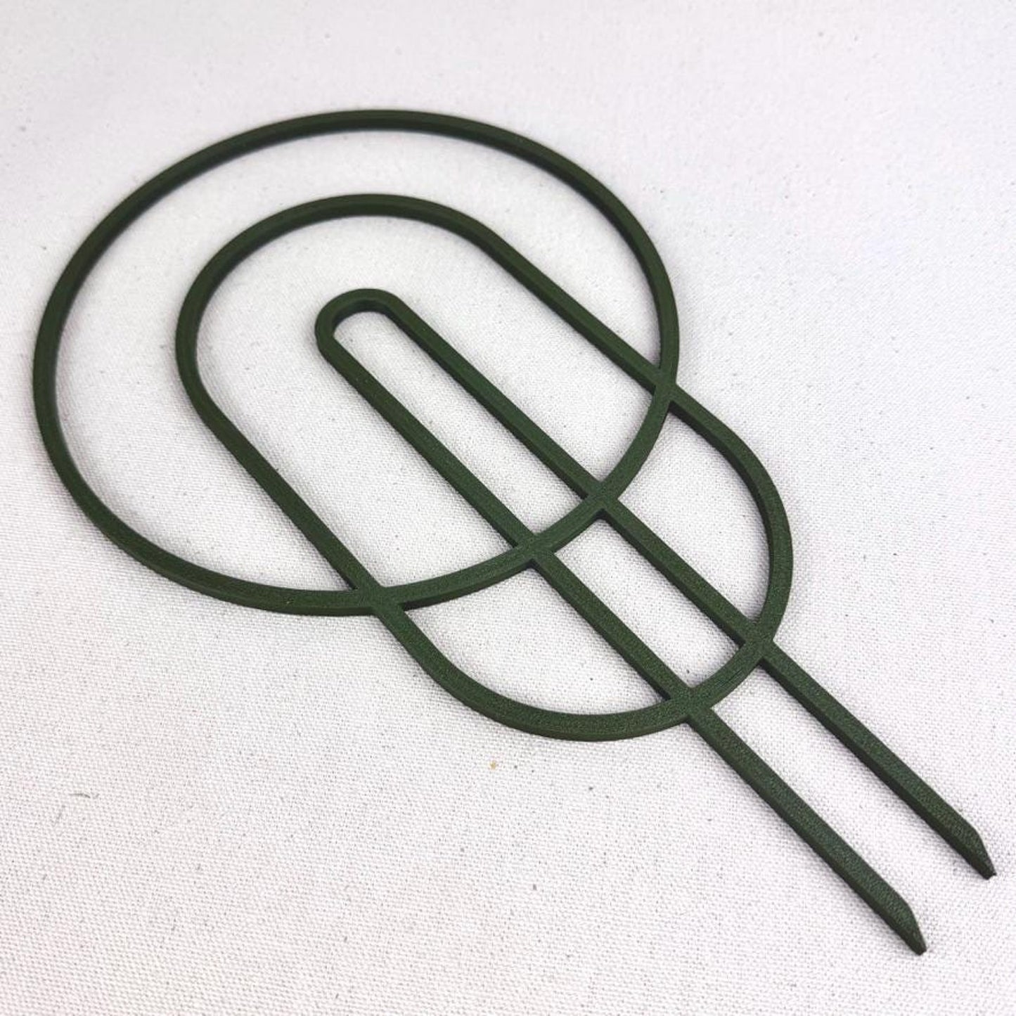 Circle Shaped Plant Trellis, Modern Plant Support, Indoor Garden Decor, 11.875" tall