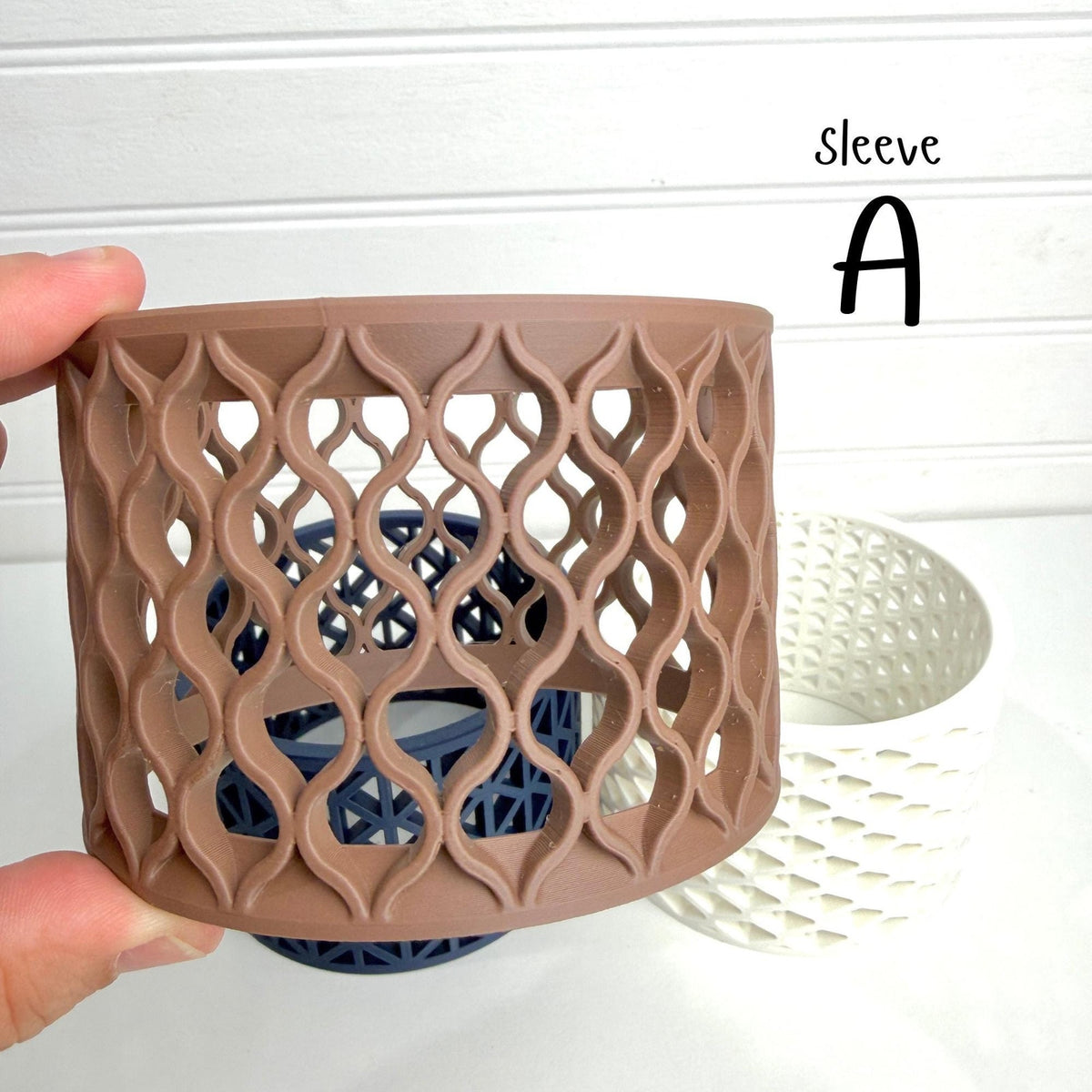 Synora Cachepot, Cachepot Planter, Indoor Tabletop Plant Pot, Interchangeable Sleeves