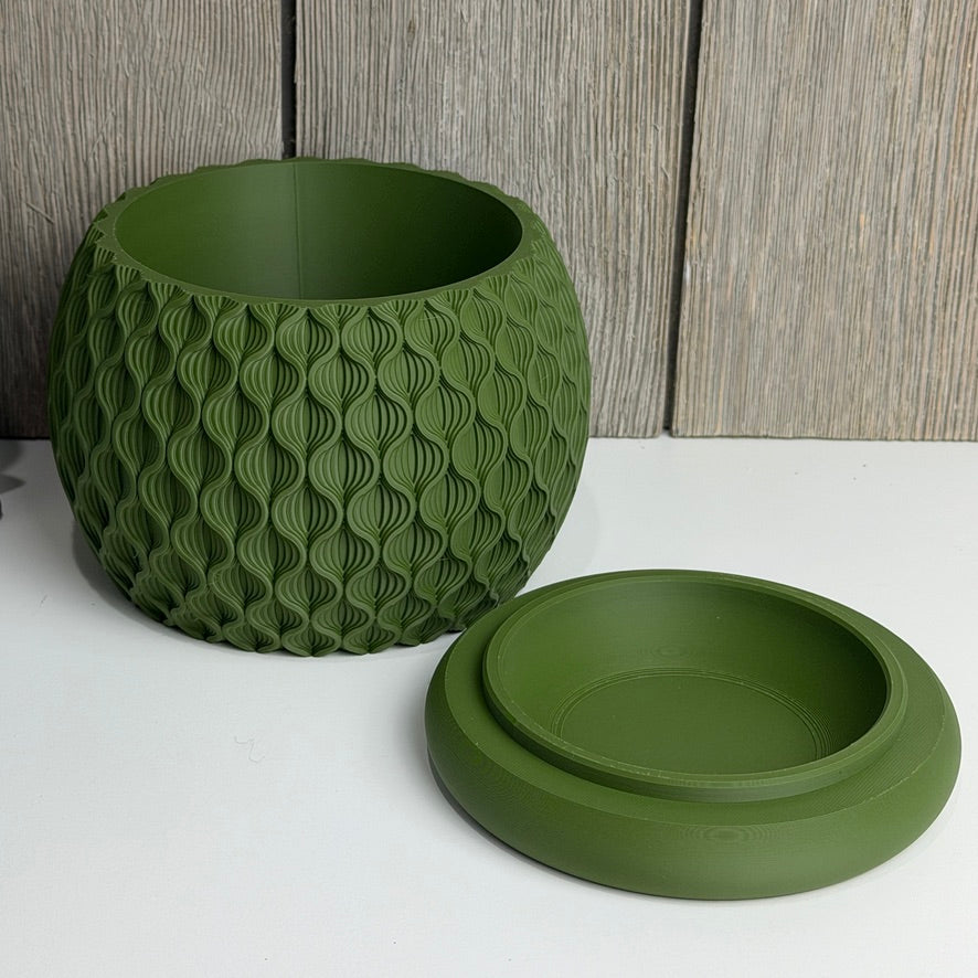 Bloom Planter, Tabletop Indoor Plant Pot, Organic Textured Design