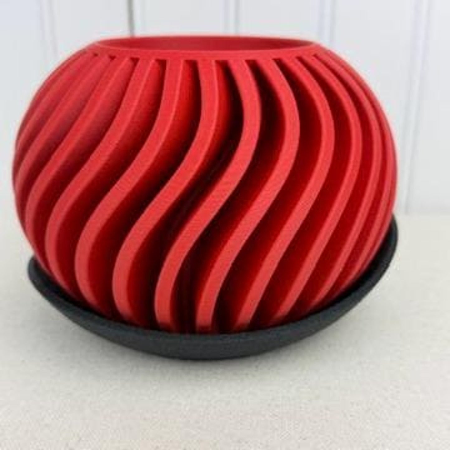 The Surge Planter, Indoor Flower Pot, Tabletop Planter, Wave Pattern