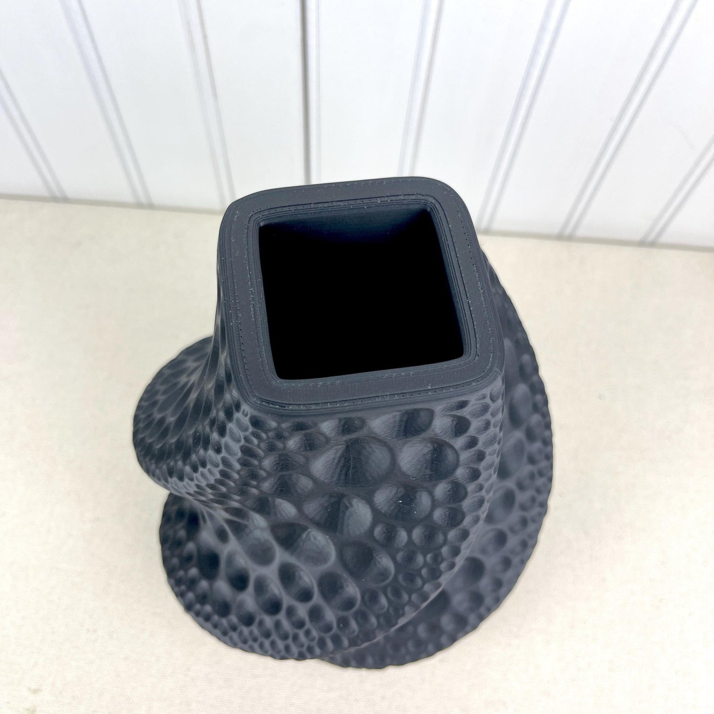 Sculptural Textured Vase: Moon Vase, Twisted Vase