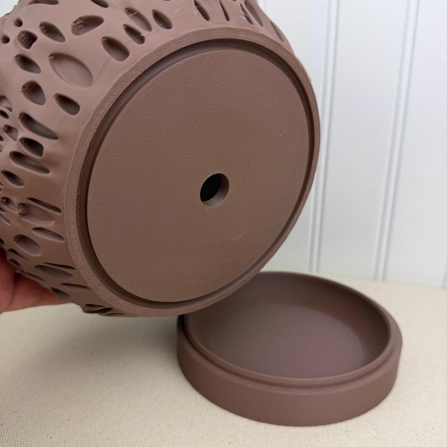 The Spotted Planter, Indoor Flower Pot, Tabletop Planter, Organic Pattern