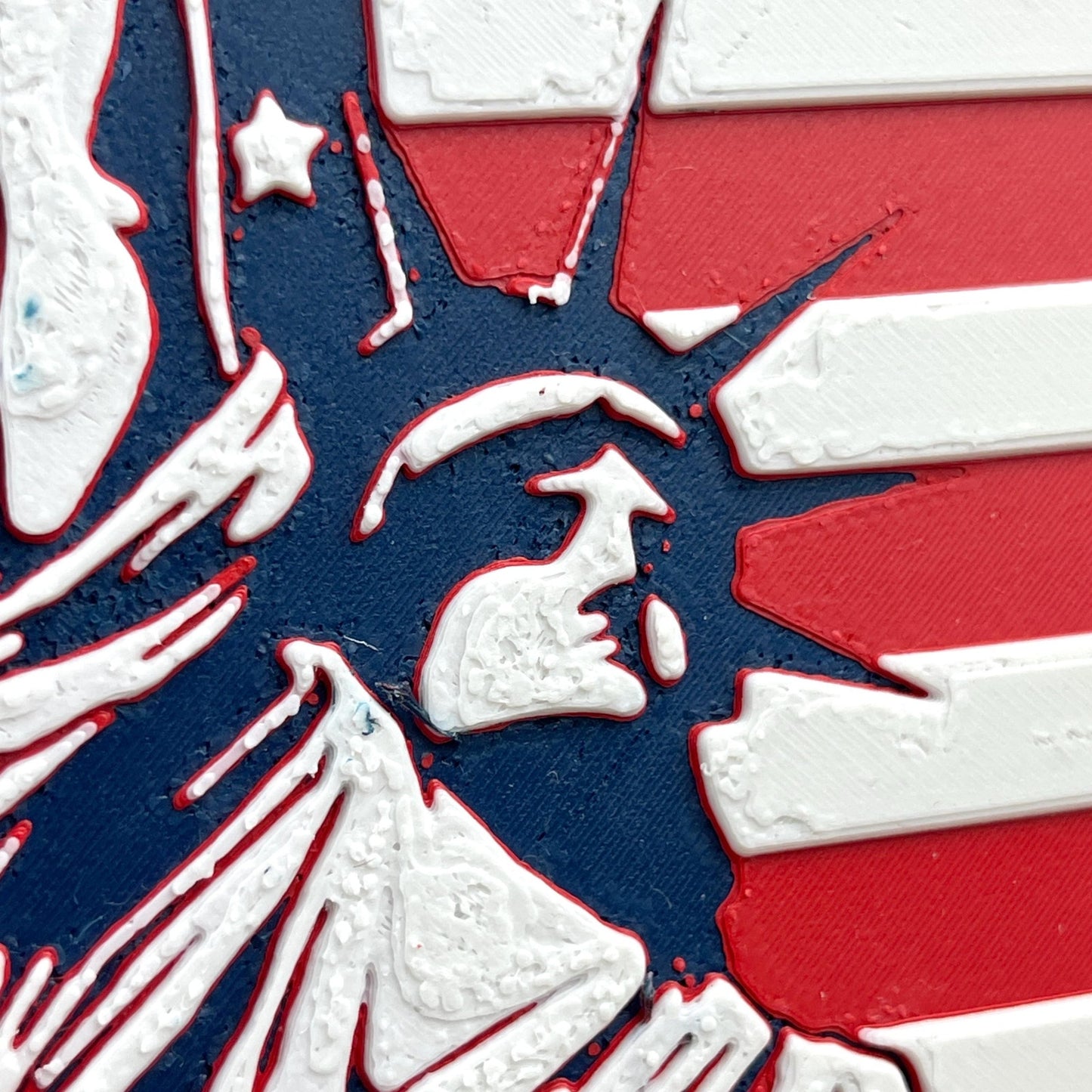 Statue of Liberty Wall Art, Lady Liberty, Patriotic Home Decor, American Flag Art, Independence Day Decor, 4th of July
