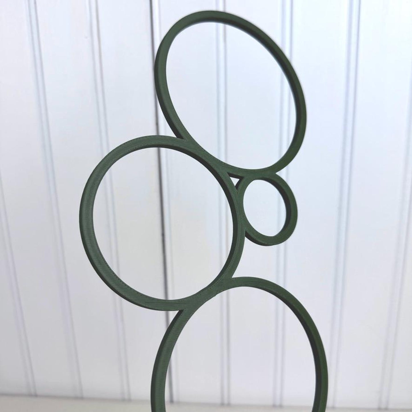 Bubble Inspired Plant Trellis, Modern Plant Support, Geometric Circles, Indoor Garden Decor, 11.5" tall