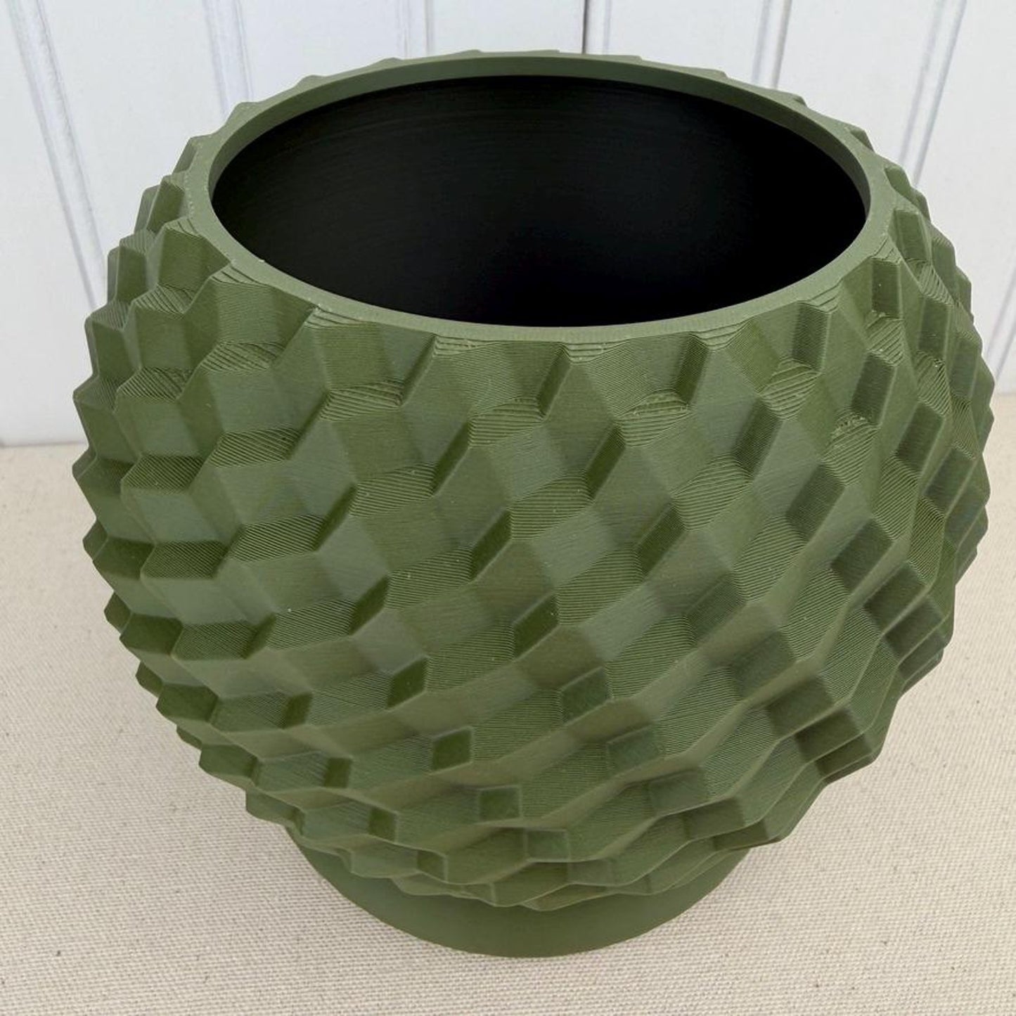The Cobble Planter, Indoor Flower Pot, Tabletop Planter, Geometric Pattern