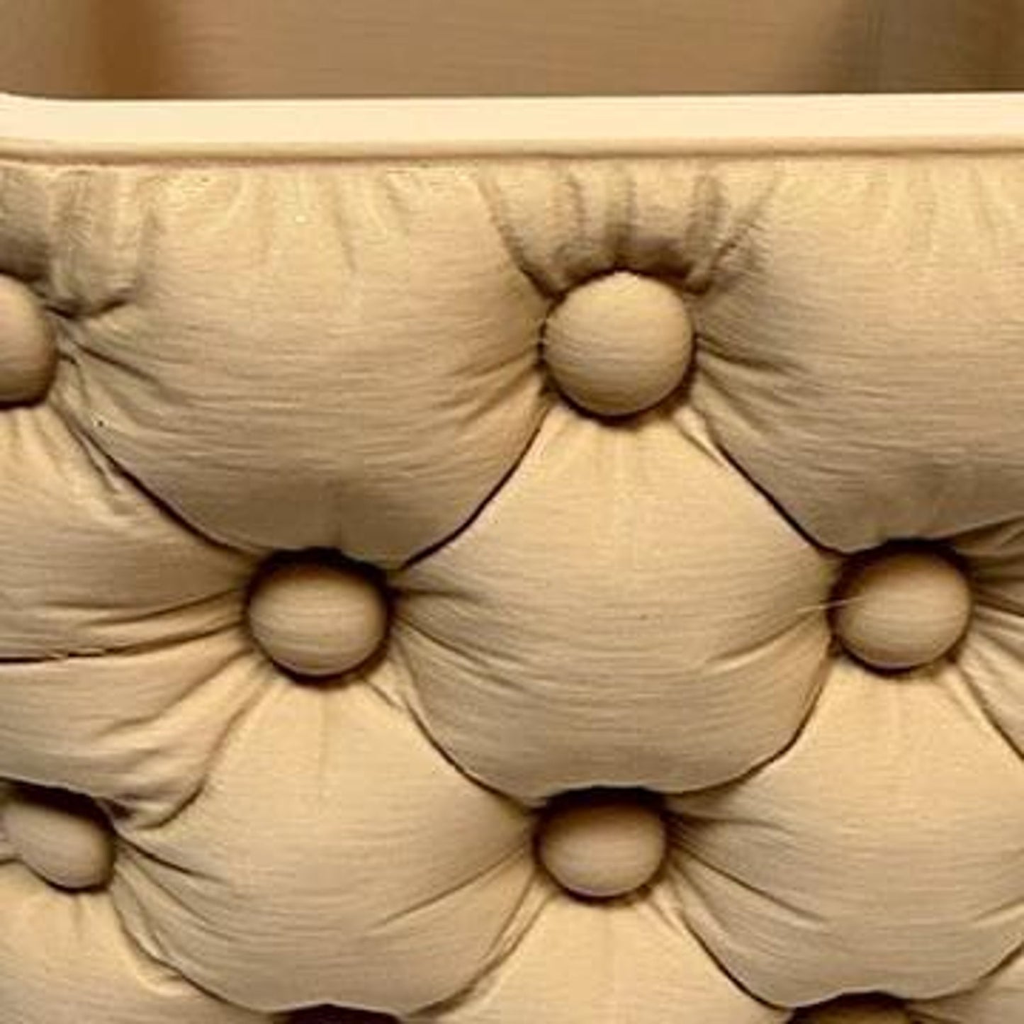 Chesterra Cashepot Planter, Tabletop Pot, Tufted Design, Inflated Planter,