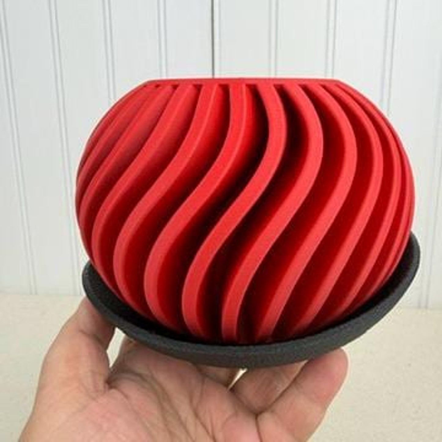 The Surge Planter, Indoor Flower Pot, Tabletop Planter, Wave Pattern