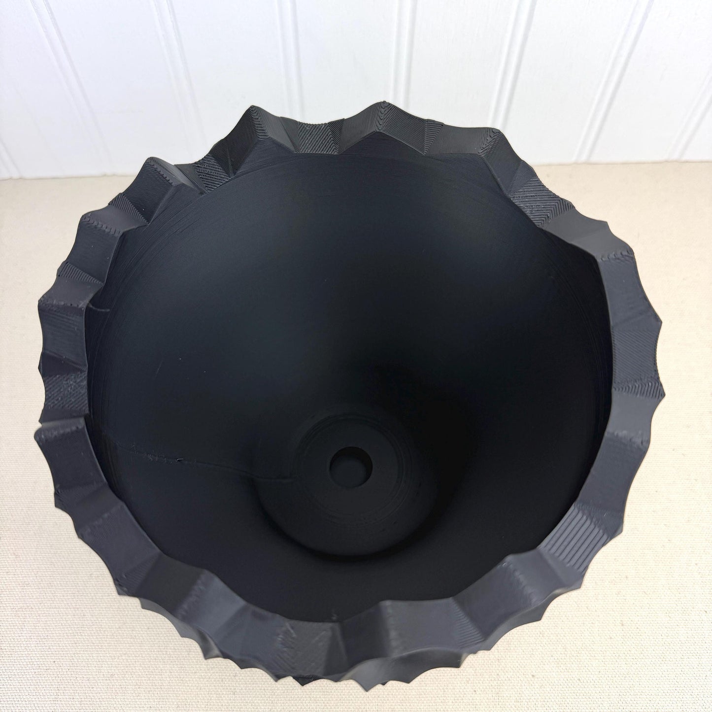 Bane Planter, Indoor Flower Pot, Tabletop Planter, Sculpted Geometric Pattern, Faceted Design