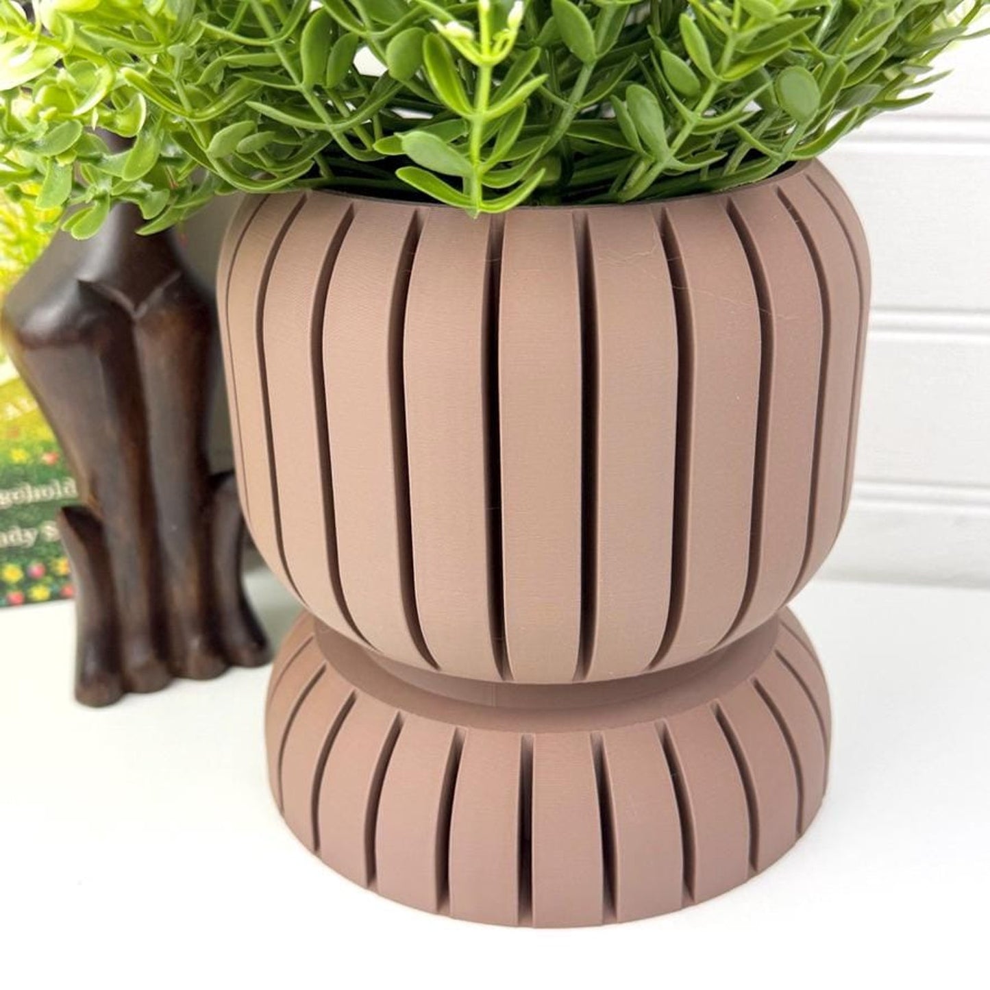 Planter Pot 007, Indoor Plant Pot, Tabletop Planter, Hourglass Inspired