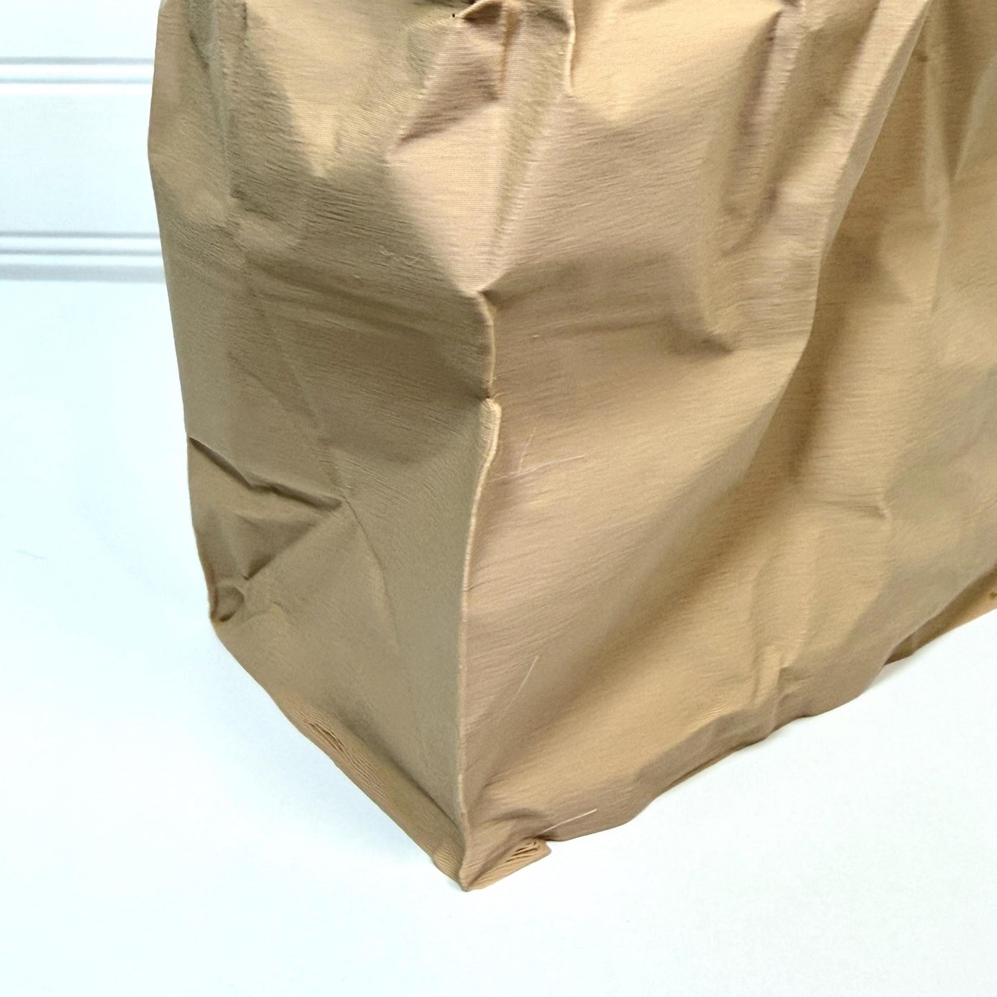 Kraftique Large - Paper Reborn, Unique Vase, Crumpled Brown Bag Design, Desktop Trash Bin