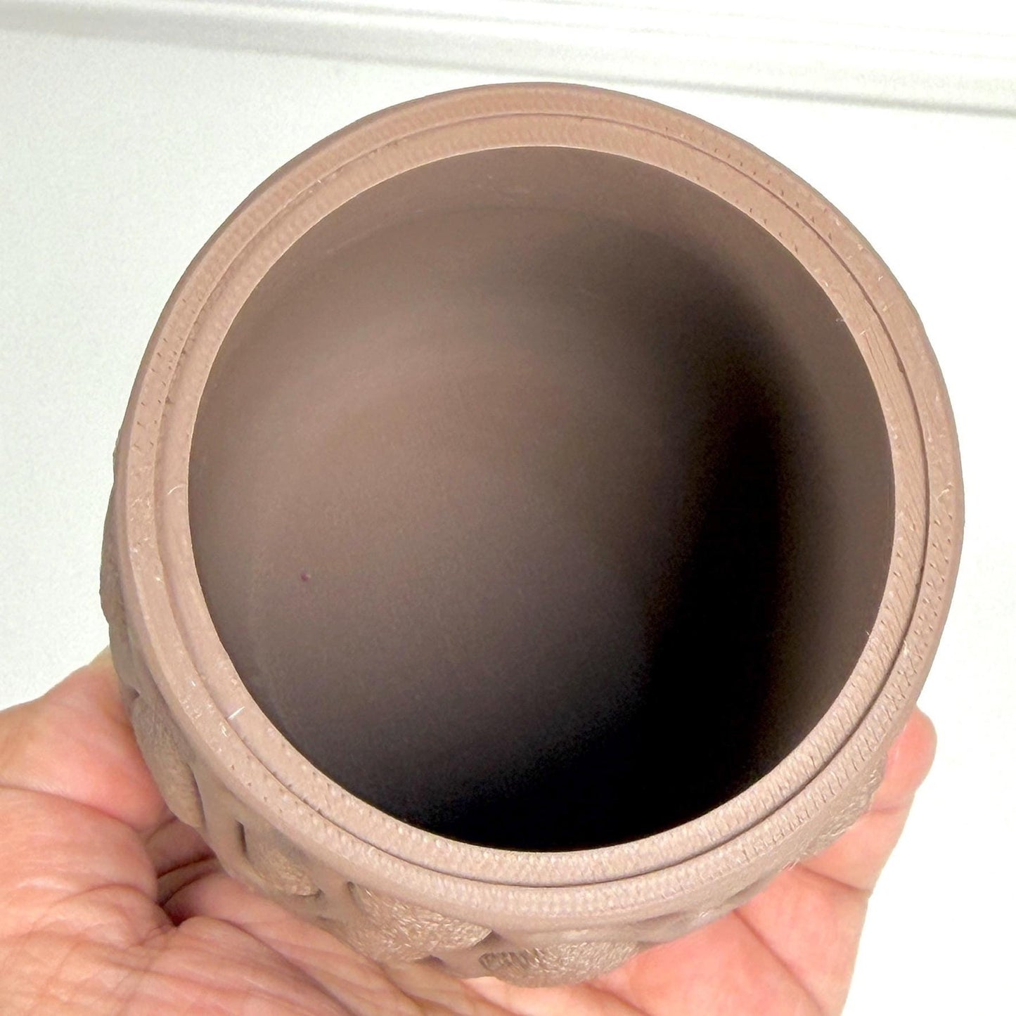 Vesica Cachepot Planter, Indoor Tabletop Plant Pot, Organic Design