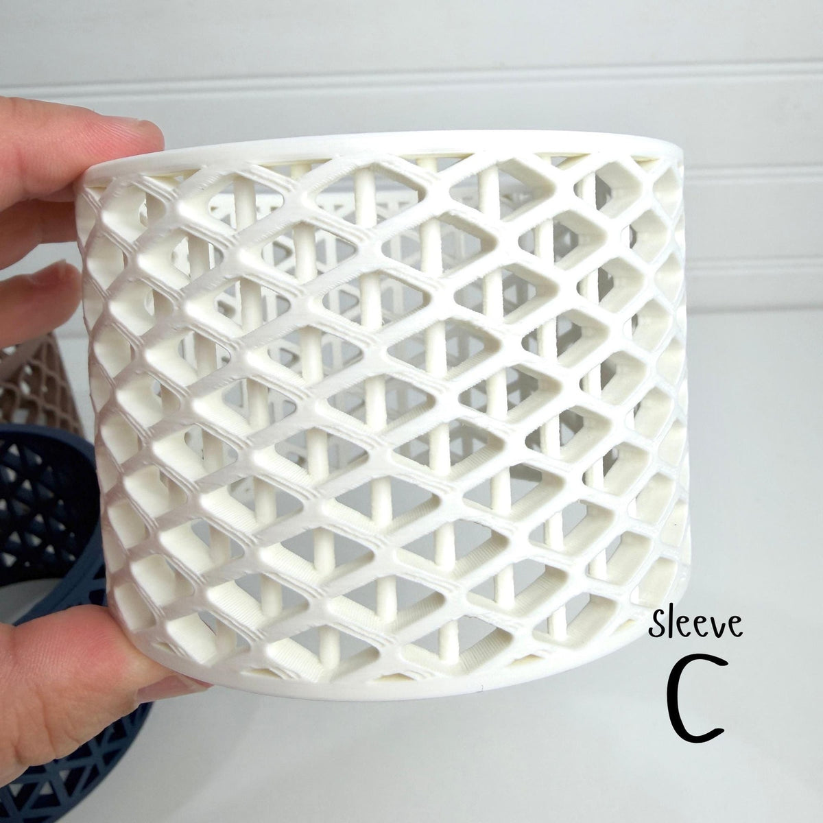 Synora Cachepot, Cachepot Planter, Indoor Tabletop Plant Pot, Interchangeable Sleeves